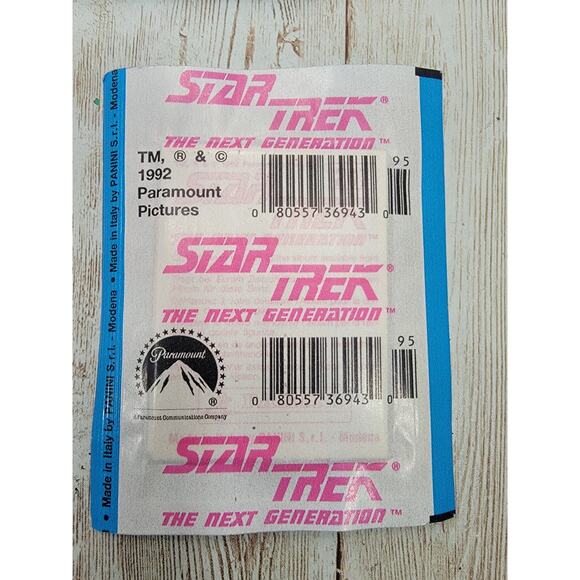 6 Sealed Packs1987 Star Trek Next Generation Panini Stickers - Picture 4 of 4